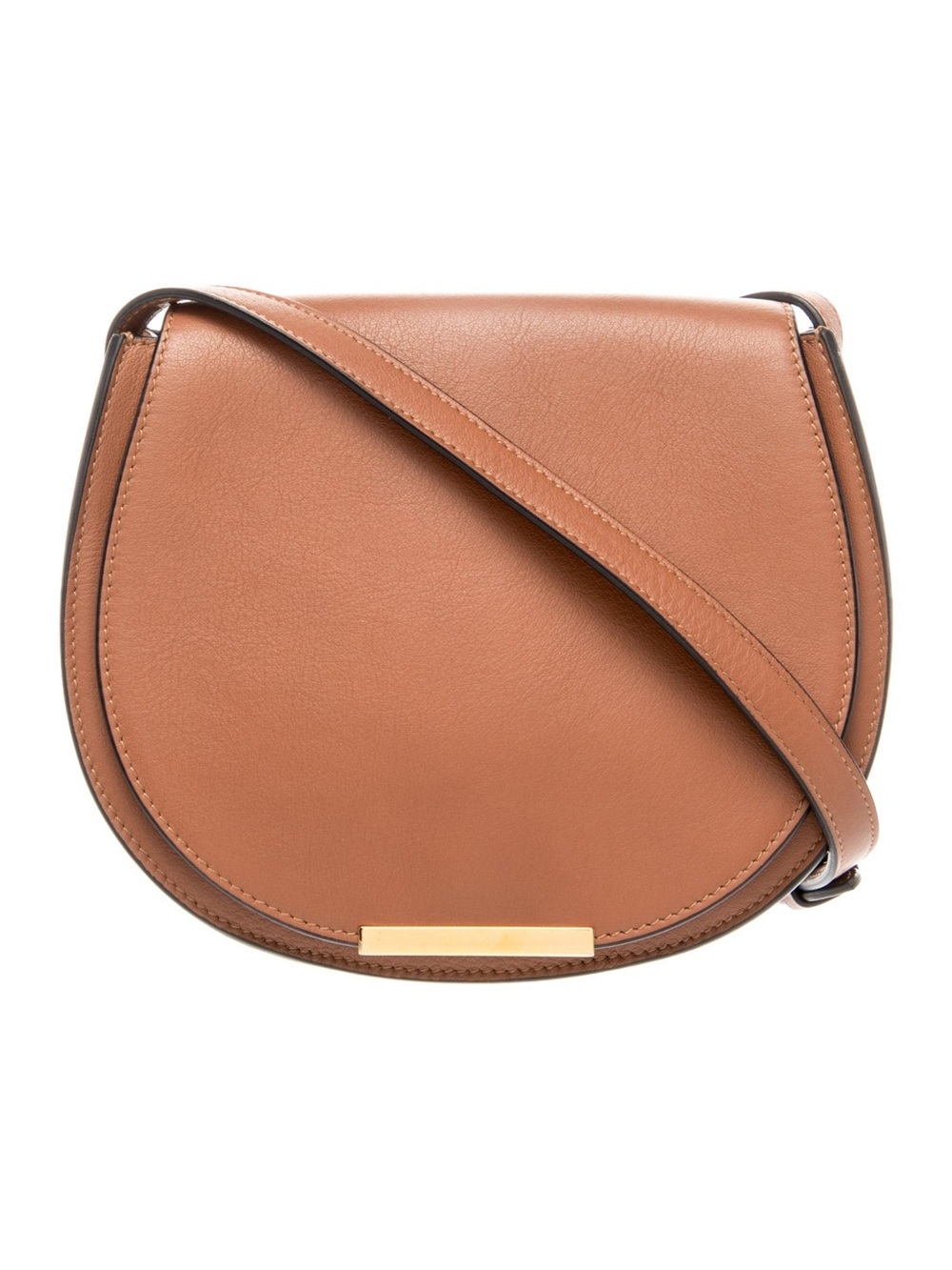 Cuyana Italian Leather Saddle Crossbody Bag -  Tan